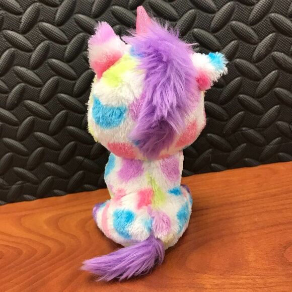 TY Beanie Boos - Wishful rainbow spotted unicorn 2014 - Picture 2 of 4